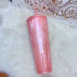 🧜‍♀️ STARBUCKS Pink Marble Dome Tumbler 🧜‍♀️